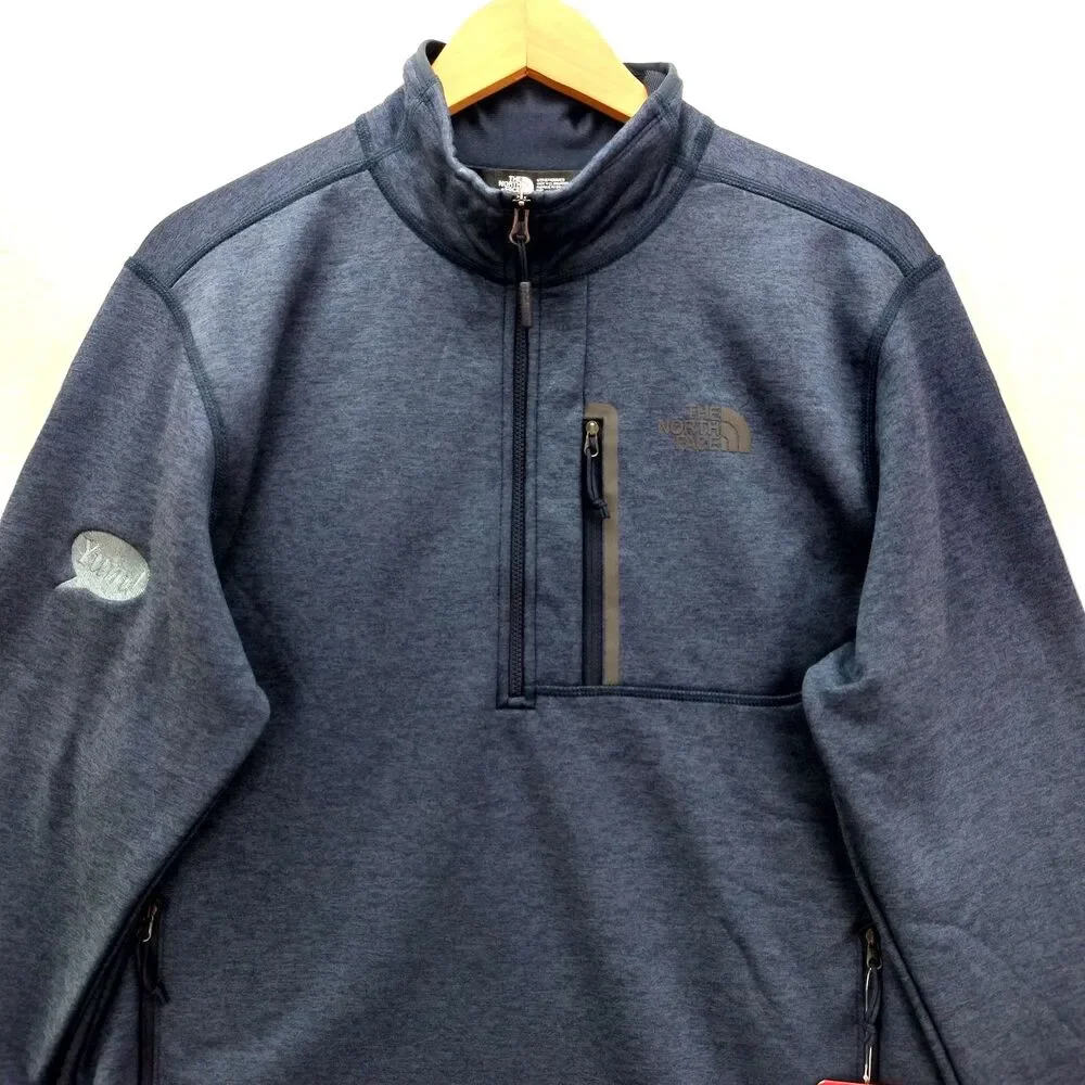 The North Face Skyline Fleece Jacket Men Medium Blue 1/2 Zip Outdoors Hiking NEW